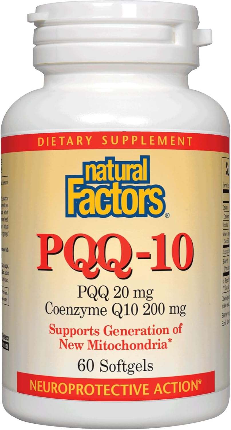 Natural Factors PQQ-10 Dietary Supplement for Energy and Healthy Aging - 60 Softgels