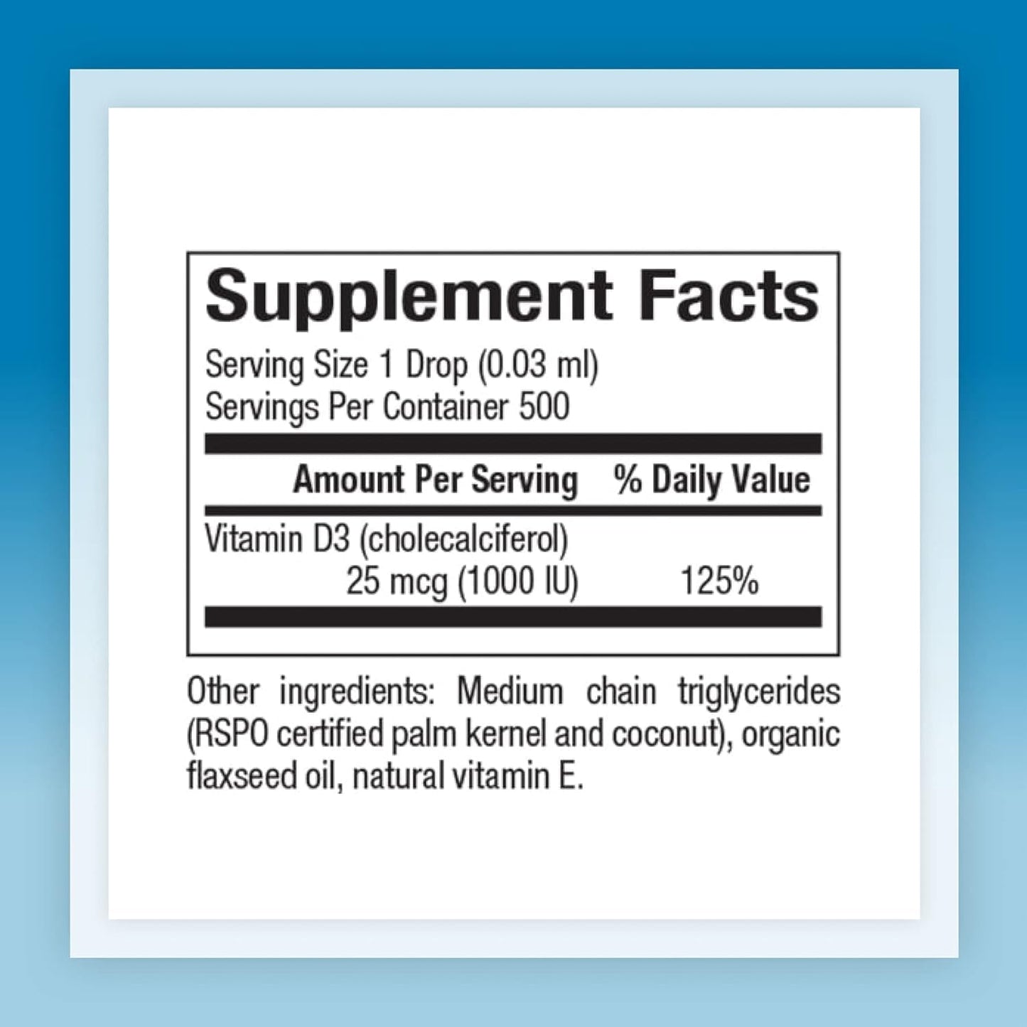 Natural Factors Vitamin D3 1000iu Liquid - 0.5 OZ Multi-Pack for Immune Support