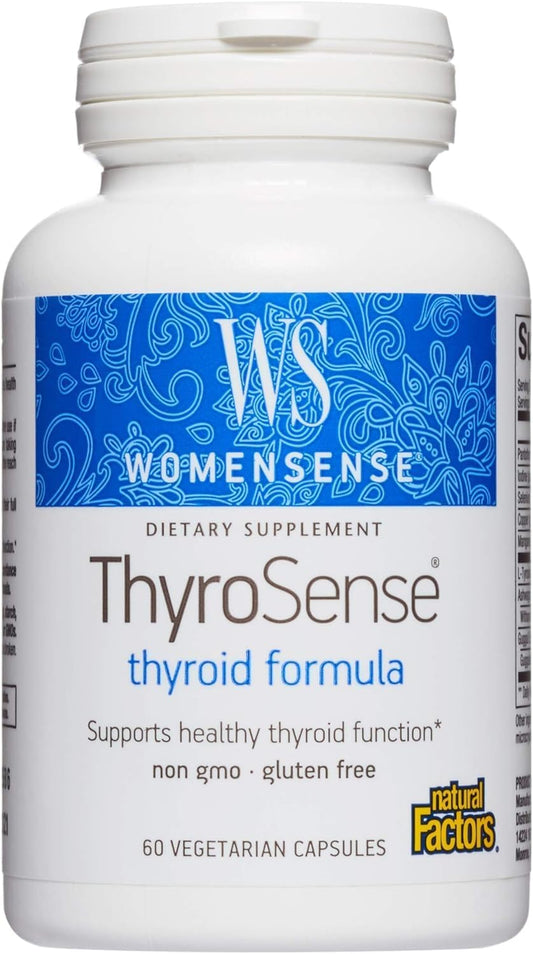 Natural Factors WomenSense ThyroSense: Vegetarian Thyroid Support Supplement, Non-GMO, 60 Capsules