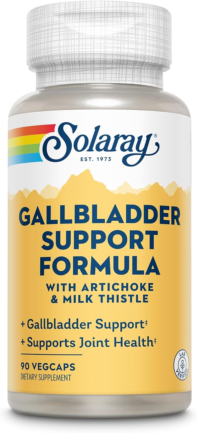 Natural Gallbladder & Liver Support Formula | Solaray | 90 VegCaps | 30 Servings