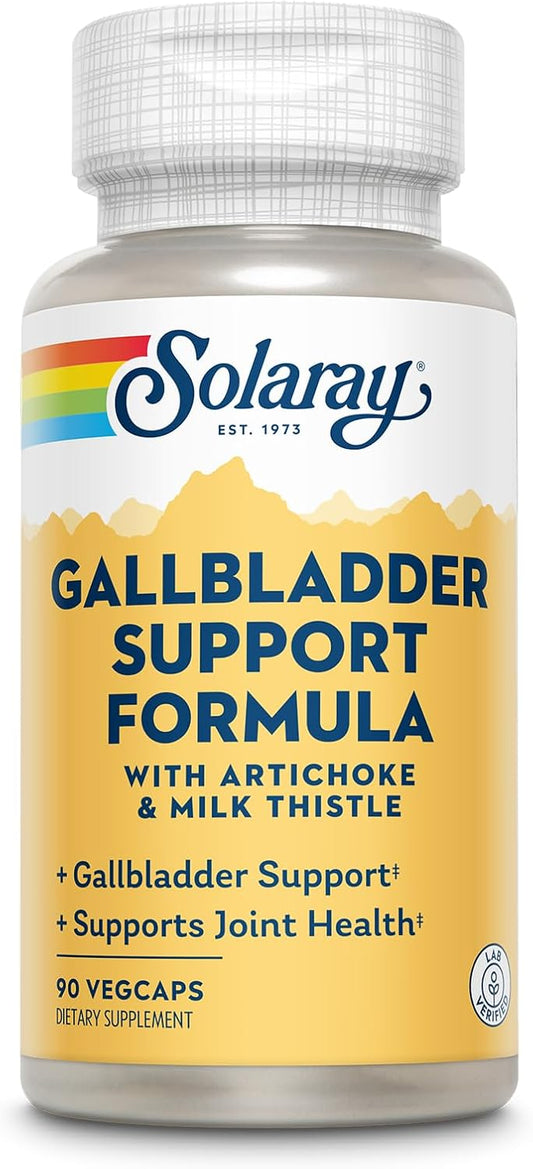 Natural Gallbladder & Liver Support Formula | Solaray | 90 VegCaps | 30 Servings
