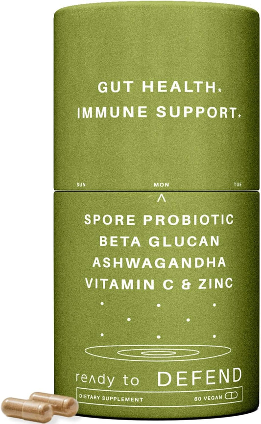 Natural Gas & Bloating Relief Supplement with Probiotic, Beta Glucan, Ashwagandha & Antioxidants | 60 Capsules - BoostGo Australia