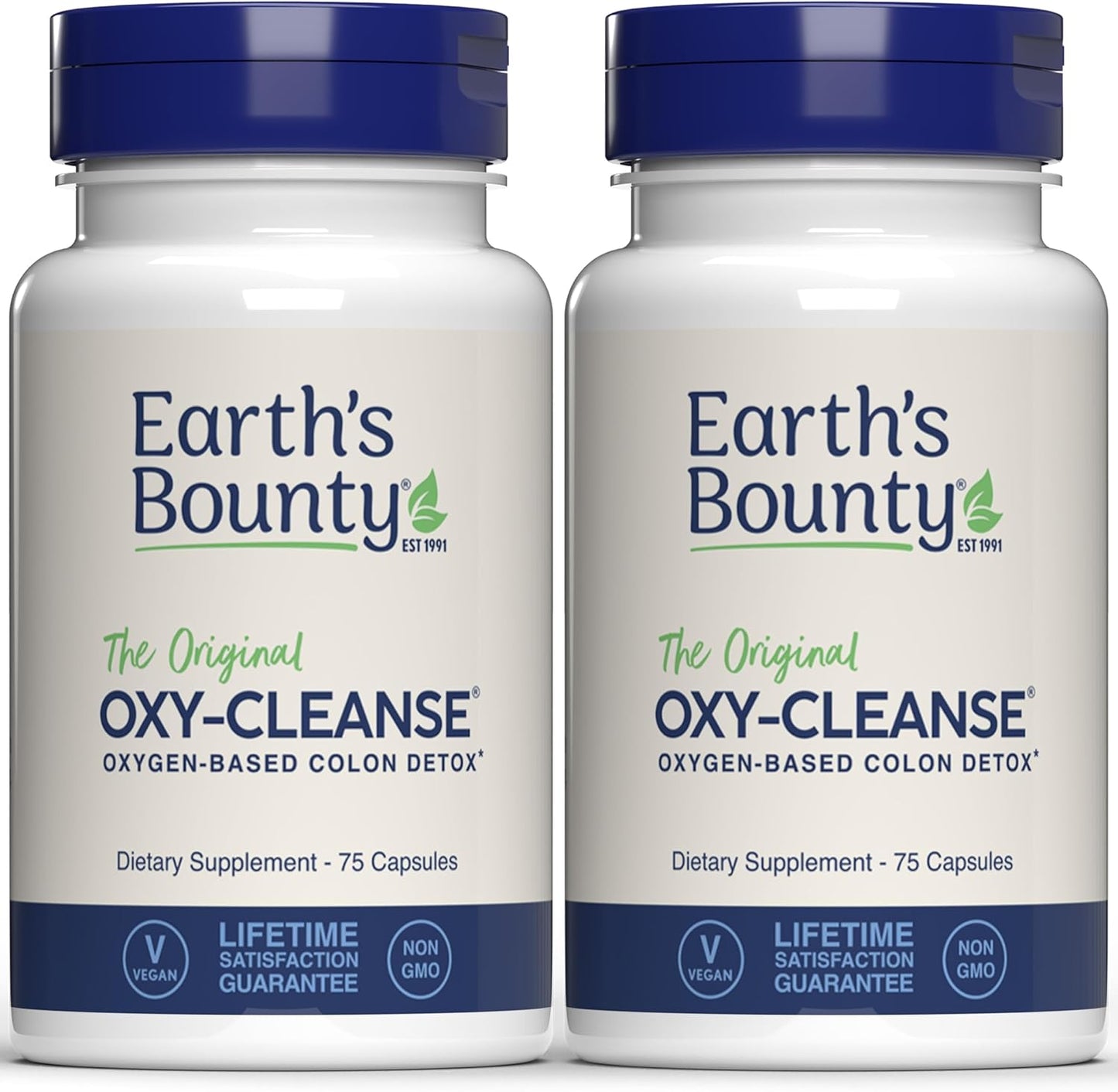 Natural Gentle Colon Cleanse for Digestive Wellness - Constipation Relief - Oxy-Cleanse Colon Conditioner - 75 Capsules (2-Pack)