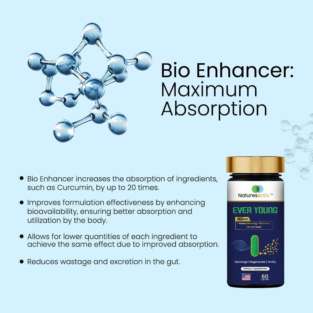 Natural Ginseng Anti-Aging Supplement - 60 Capsules by Naturesactiv