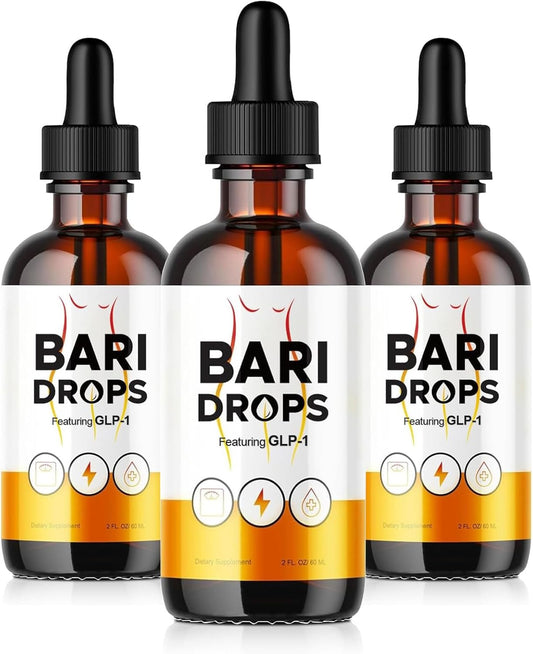 Natural GLP-1 Supplement Drops for Bariatric Patients - 3 Pack of Loroc'e Bari Liquid Drops