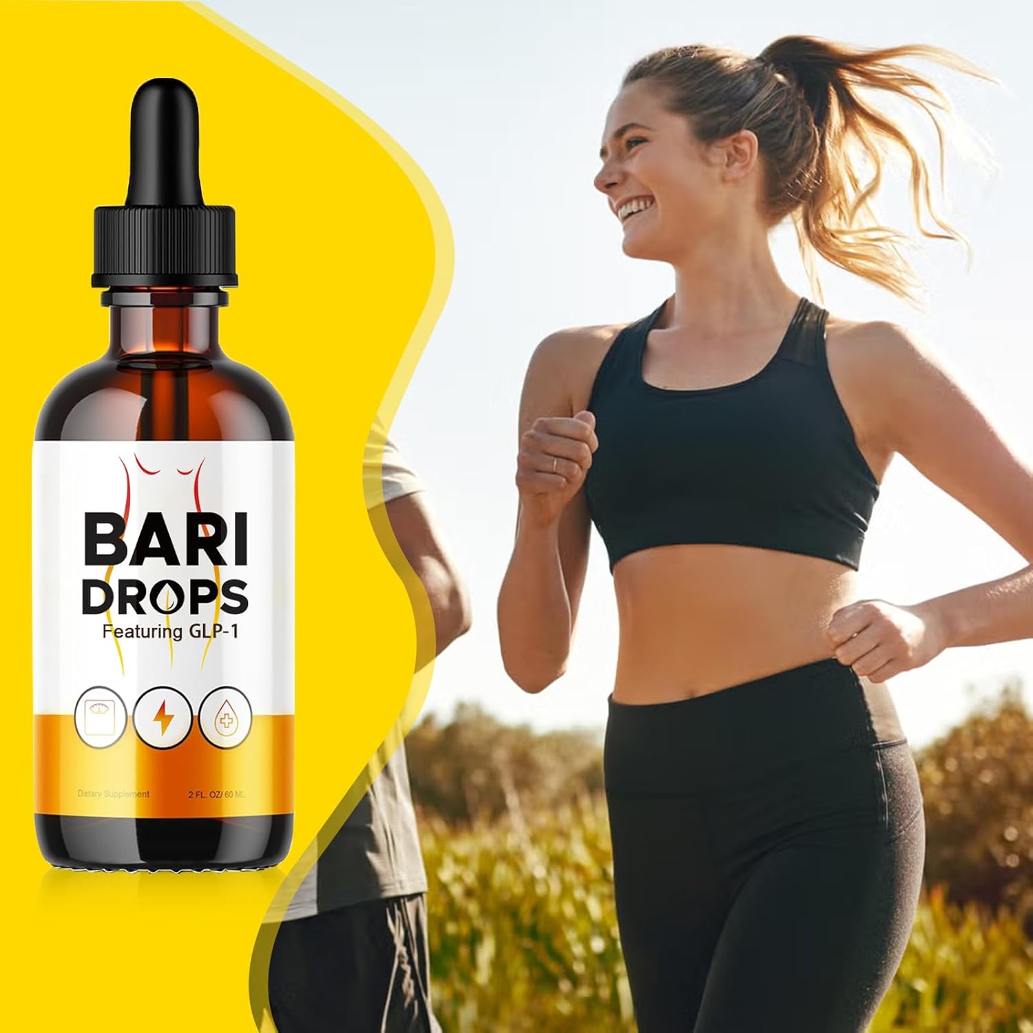 Natural GLP-1 Supplement Drops for Bariatric Patients - 3 Pack of Loroc'e Bari Liquid Drops