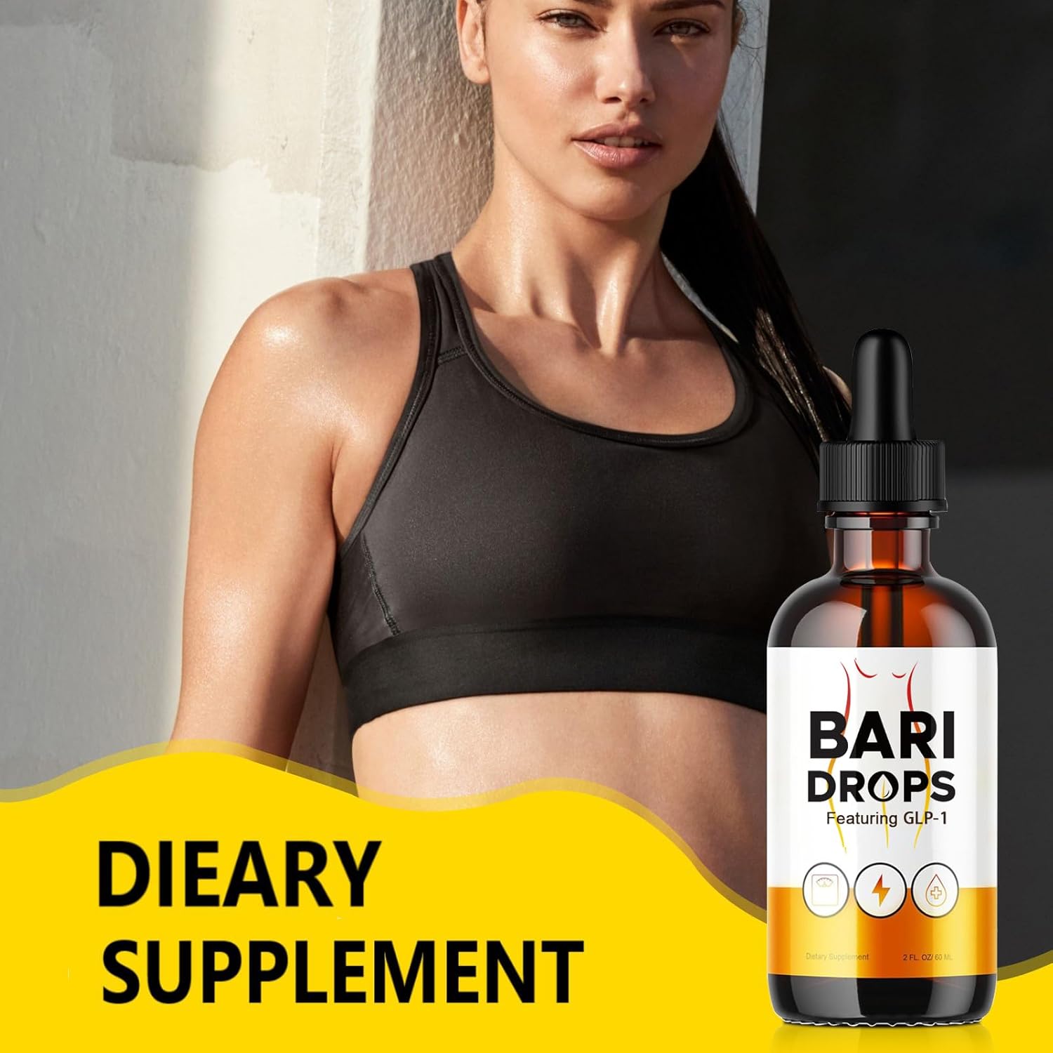 Natural GLP-1 Supplement Drops for Bariatric Patients - 3 Pack of Loroc'e Bari Liquid Drops