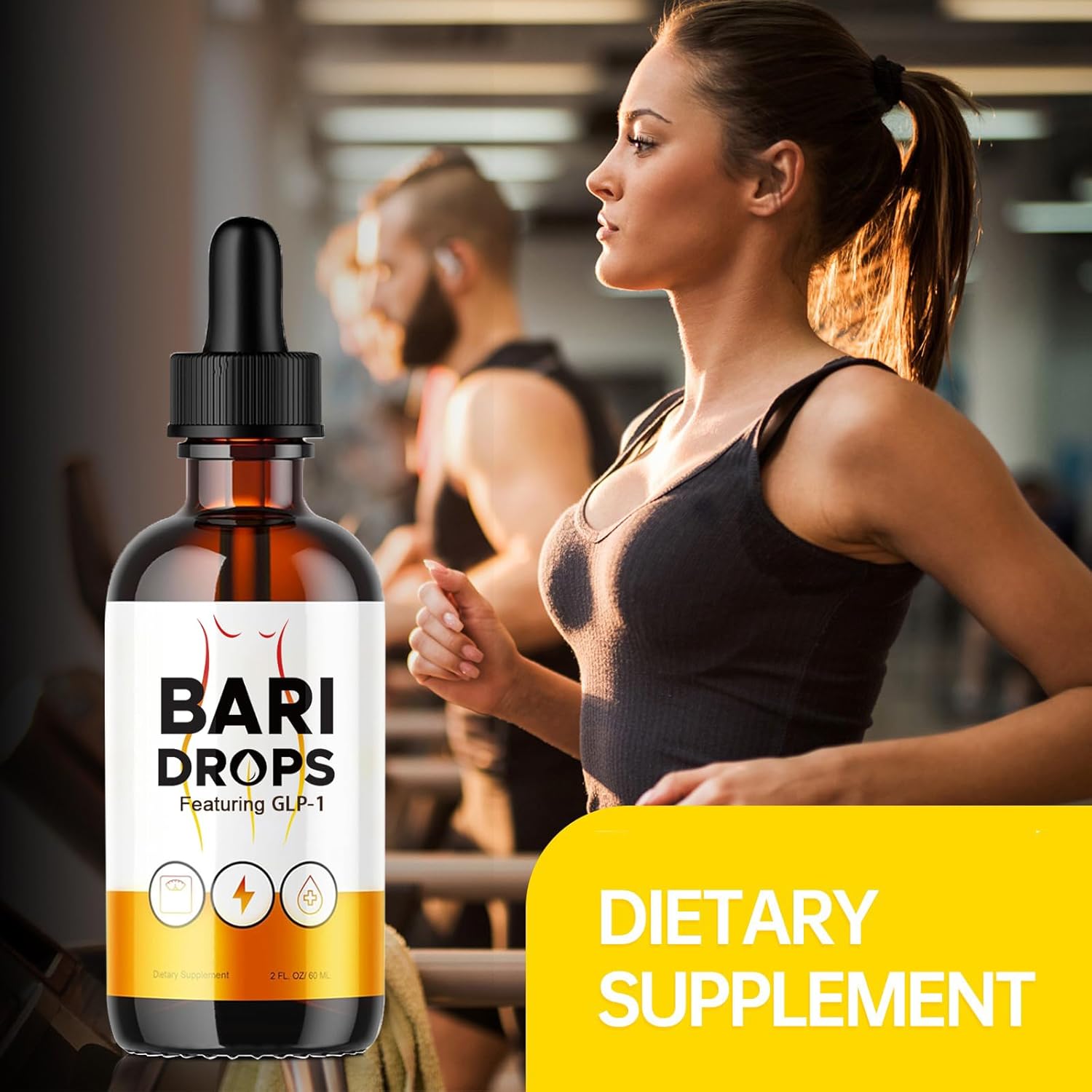 Natural GLP-1 Supplement Drops for Bariatric Patients - 3 Pack of Loroc'e Bari Liquid Drops