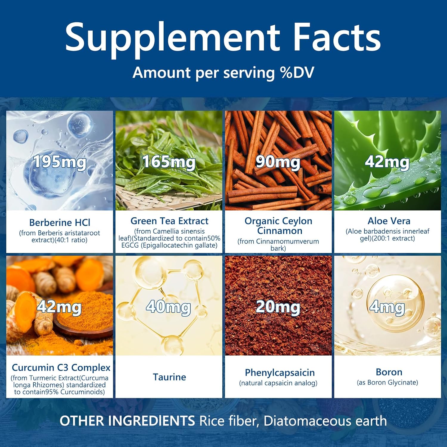 Natural GLP-1 Support Supplement for Men and Women - 120 Capsules (2 Packs)