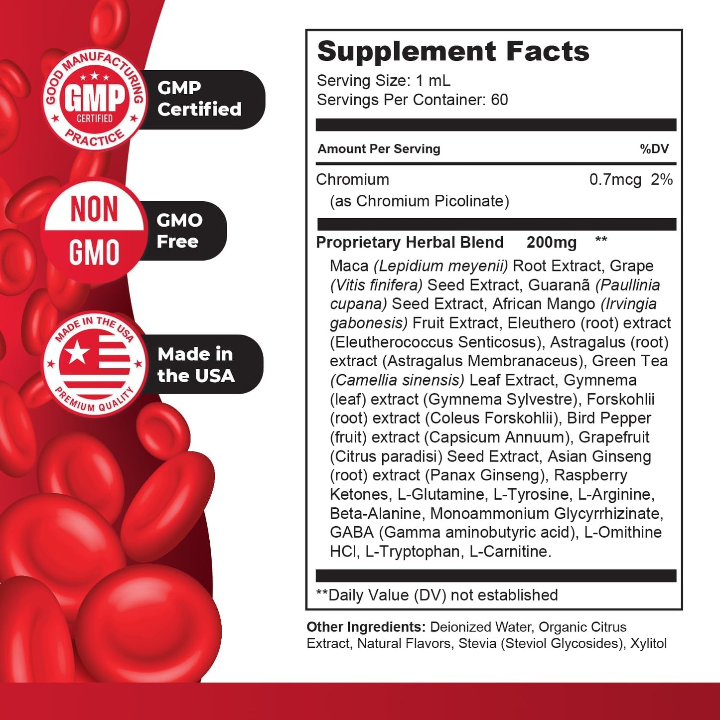 Natural Glucopath Drops for Energy Boost & Wellness Support - 2 Fl Oz, 59ml