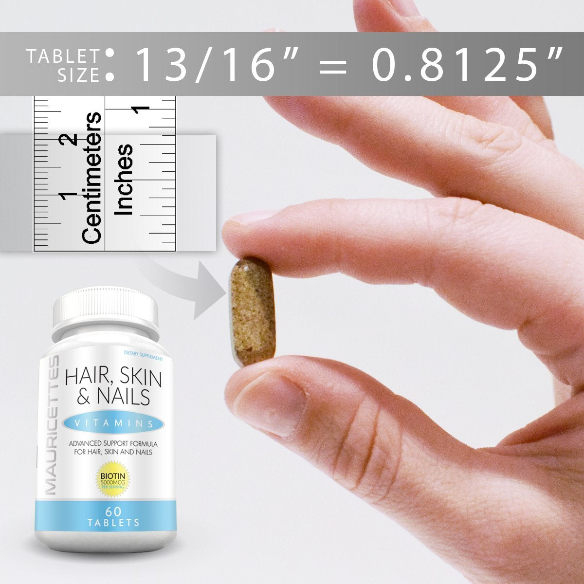 Natural Hair Skin and Nails Vitamins with Collagen, Biotin, and Keratin - 20+ Ingredient Blend for Growth and Strength