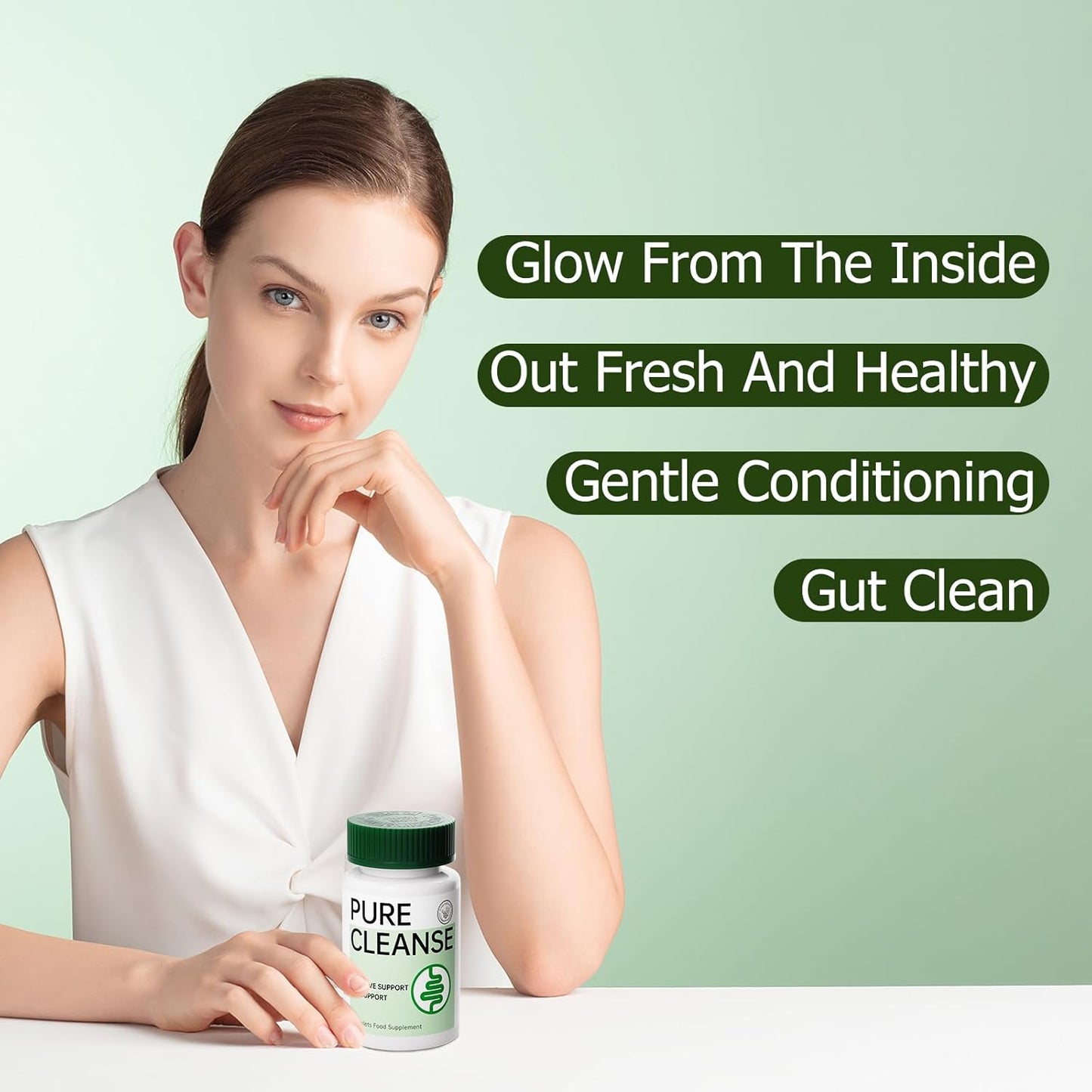 Natural Herbal Formula for Gut & Colon Detox - Cleanse, Relieve Constipation, Bloating - Digestive Support - 30 Tablets