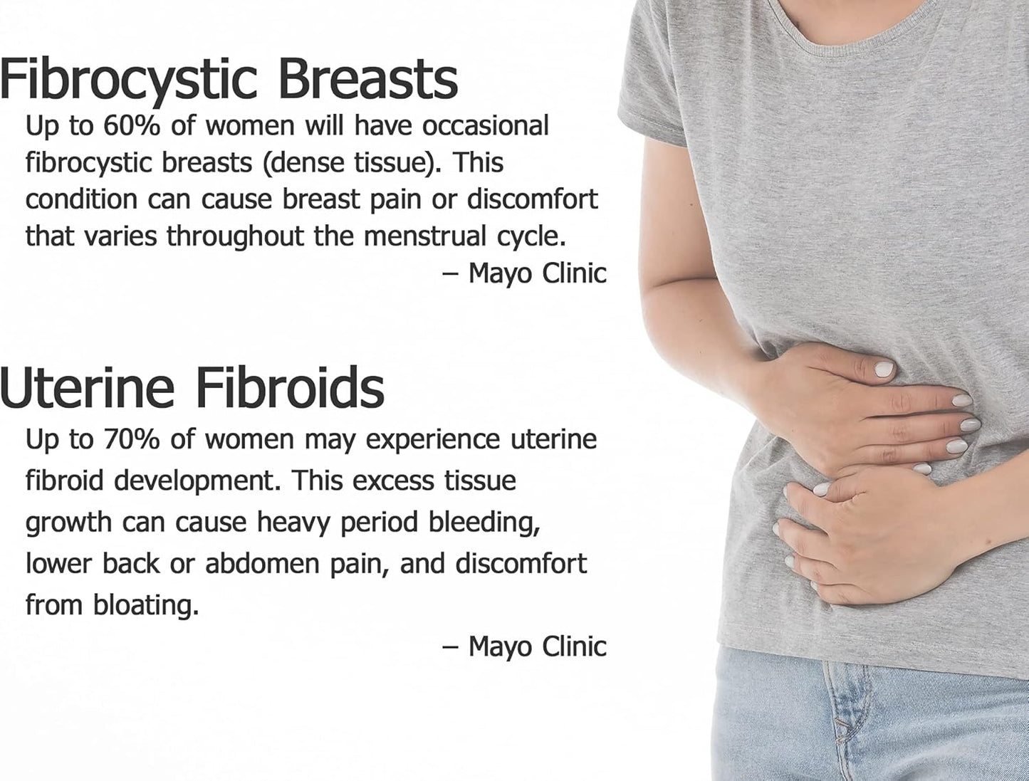 Natural Herbal Supplement for Breast & Uterine Health - Crystal Star Fibro Defense Capsules - 150 Count - Vegetarian & Non GMO Formula for Women