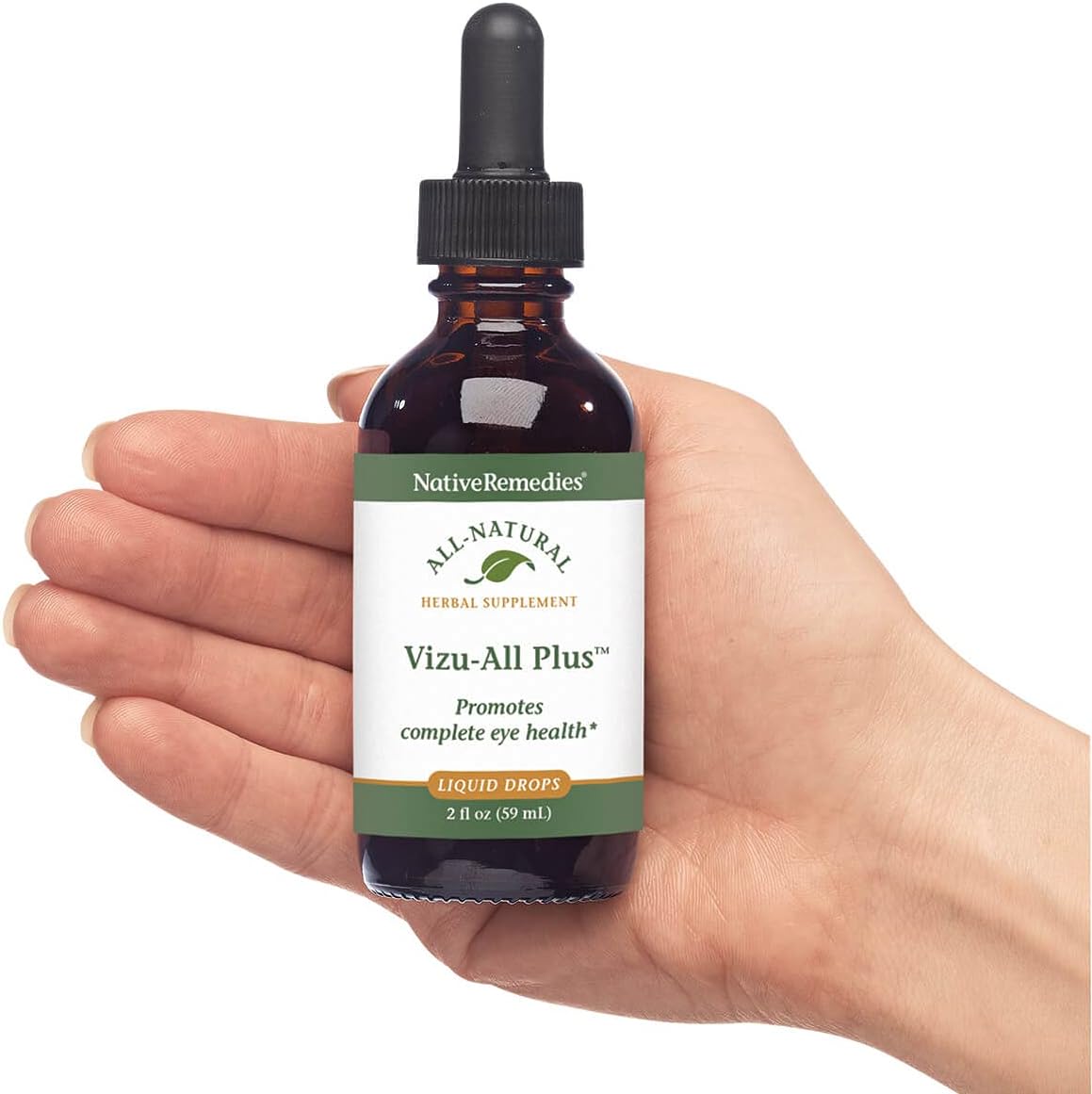 Natural Herbal Supplement for Clear Vision & Healthy Eyes - Promotes Eye Functioning & Circulation - 59 mL