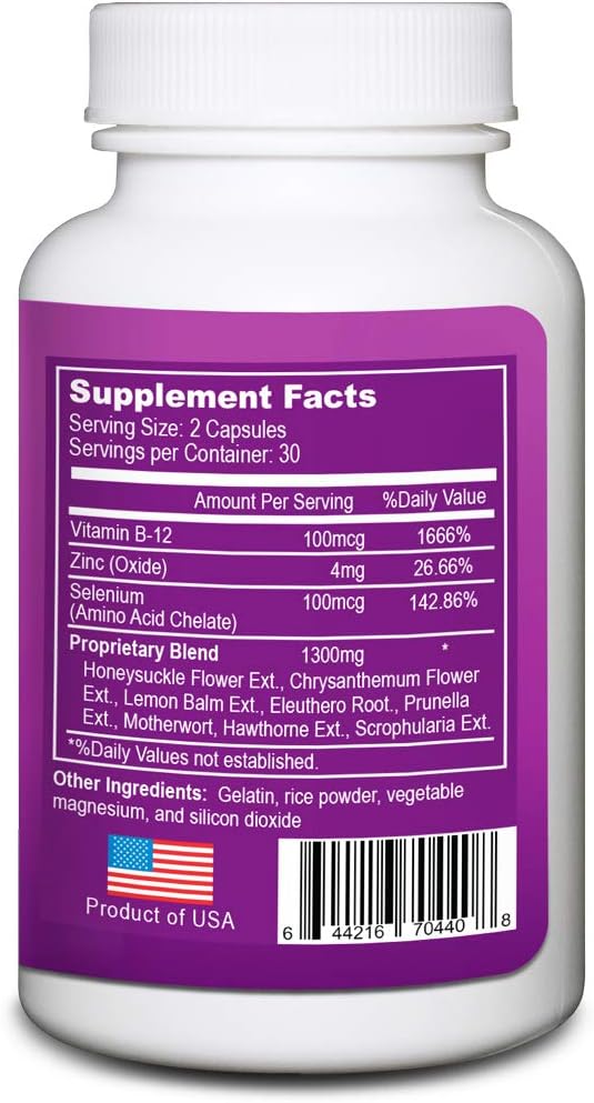 Natural Herbal Supplement for Overactive Thyroid - Balance Hormone Levels - Minimize Goiter - Maintain Thyroid Health