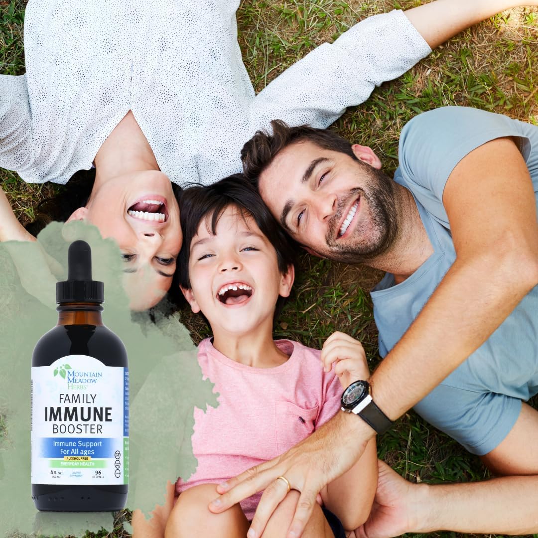 Natural Immune Support Extract with Elderberry and Echinacea for The Whole Family - 4 oz Tincture