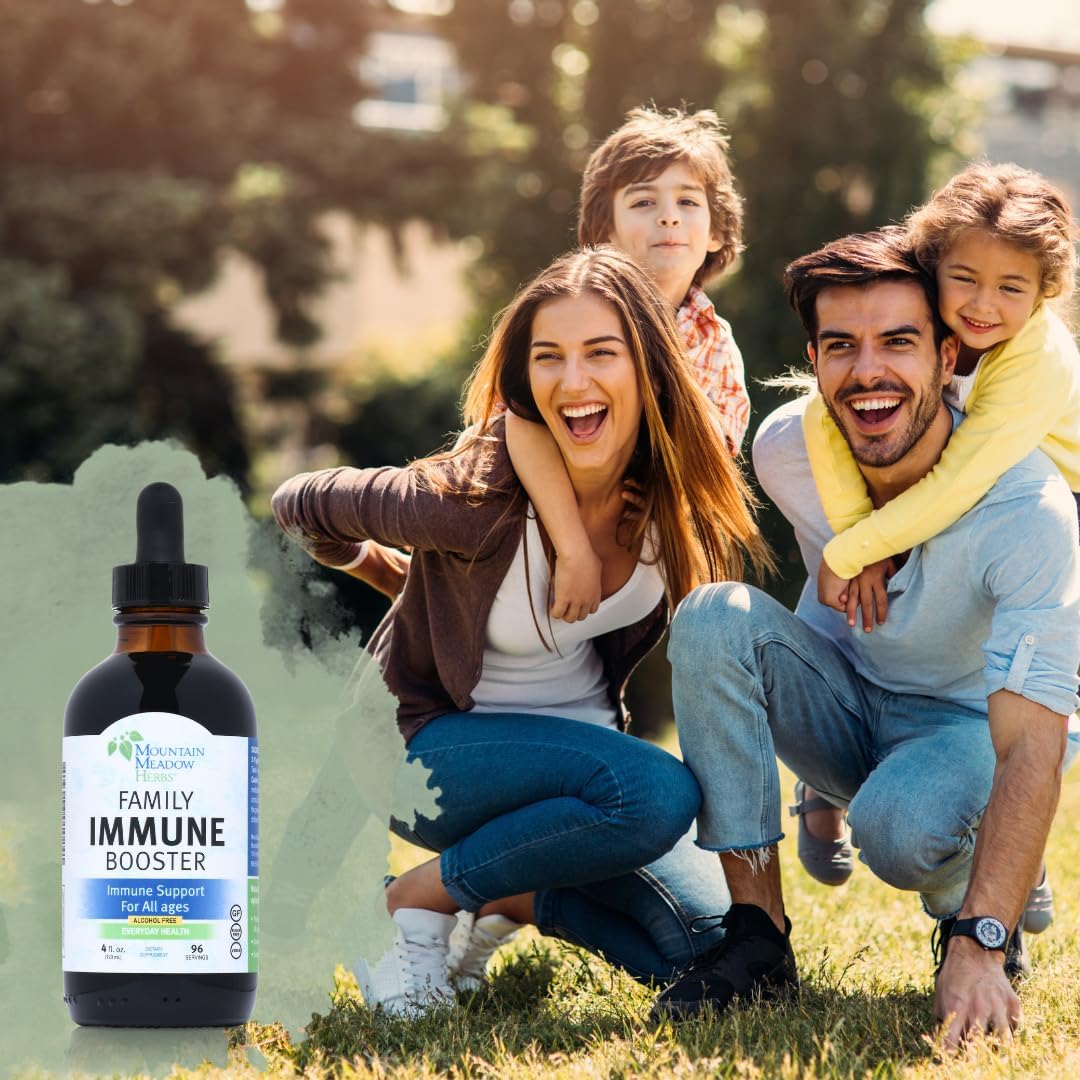 Natural Immune Support Extract with Elderberry and Echinacea for The Whole Family - 4 oz Tincture