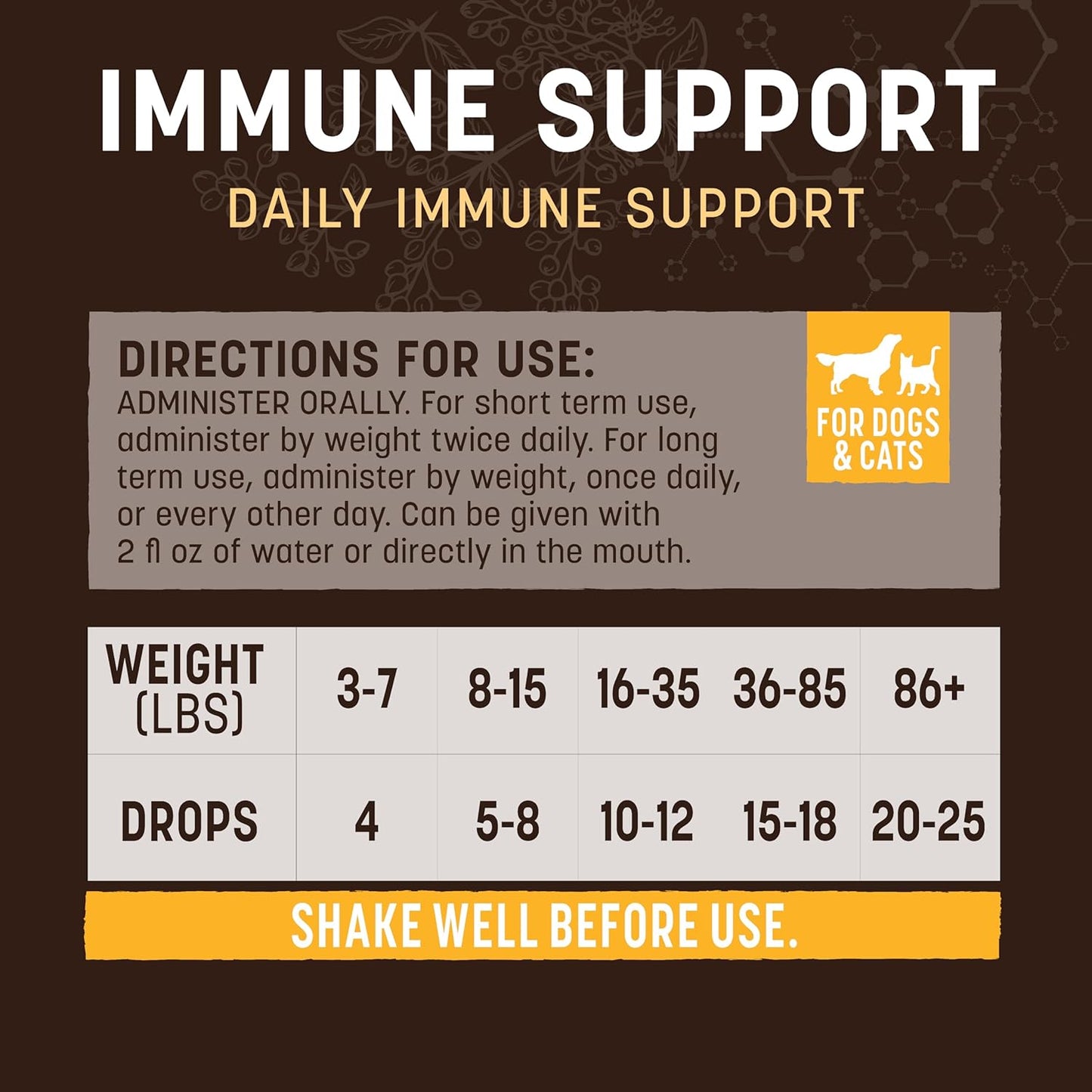 Natural Immune Support Herbal Remedy - 2 fl oz
