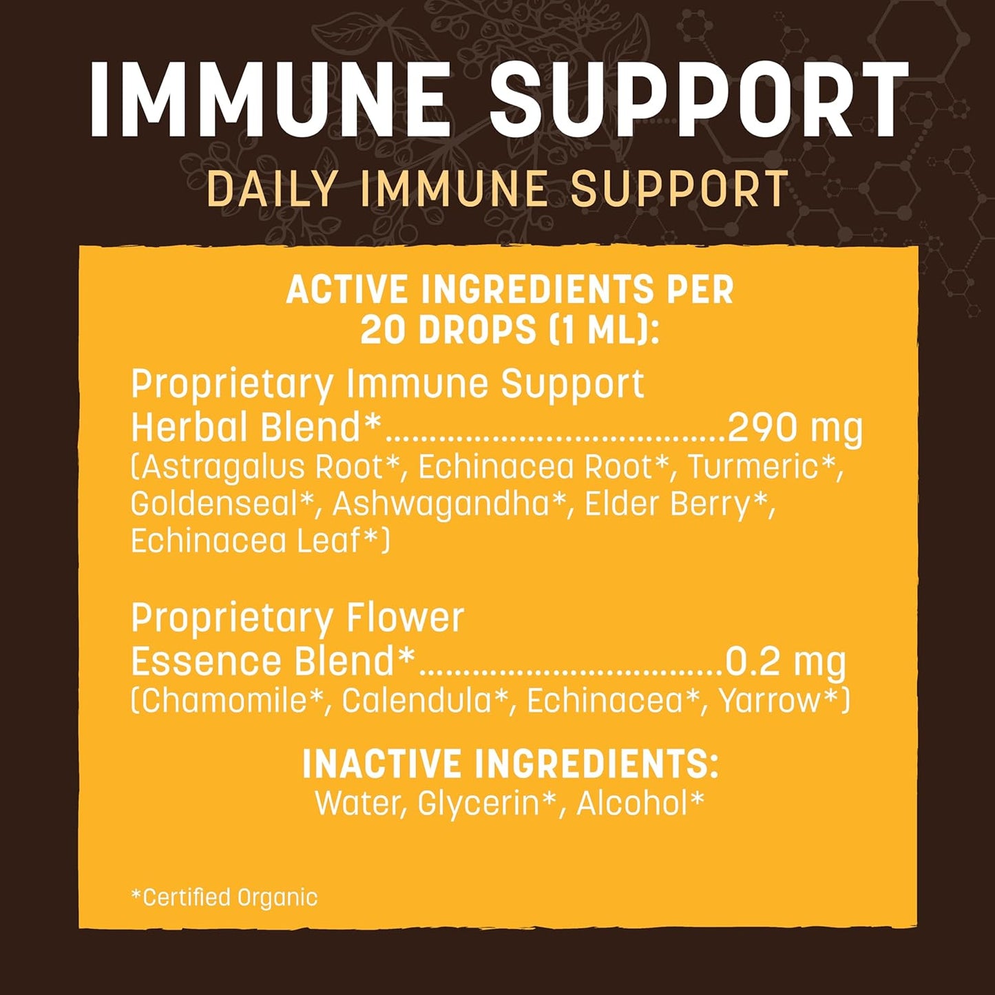 Natural Immune Support Herbal Remedy - 2 fl oz