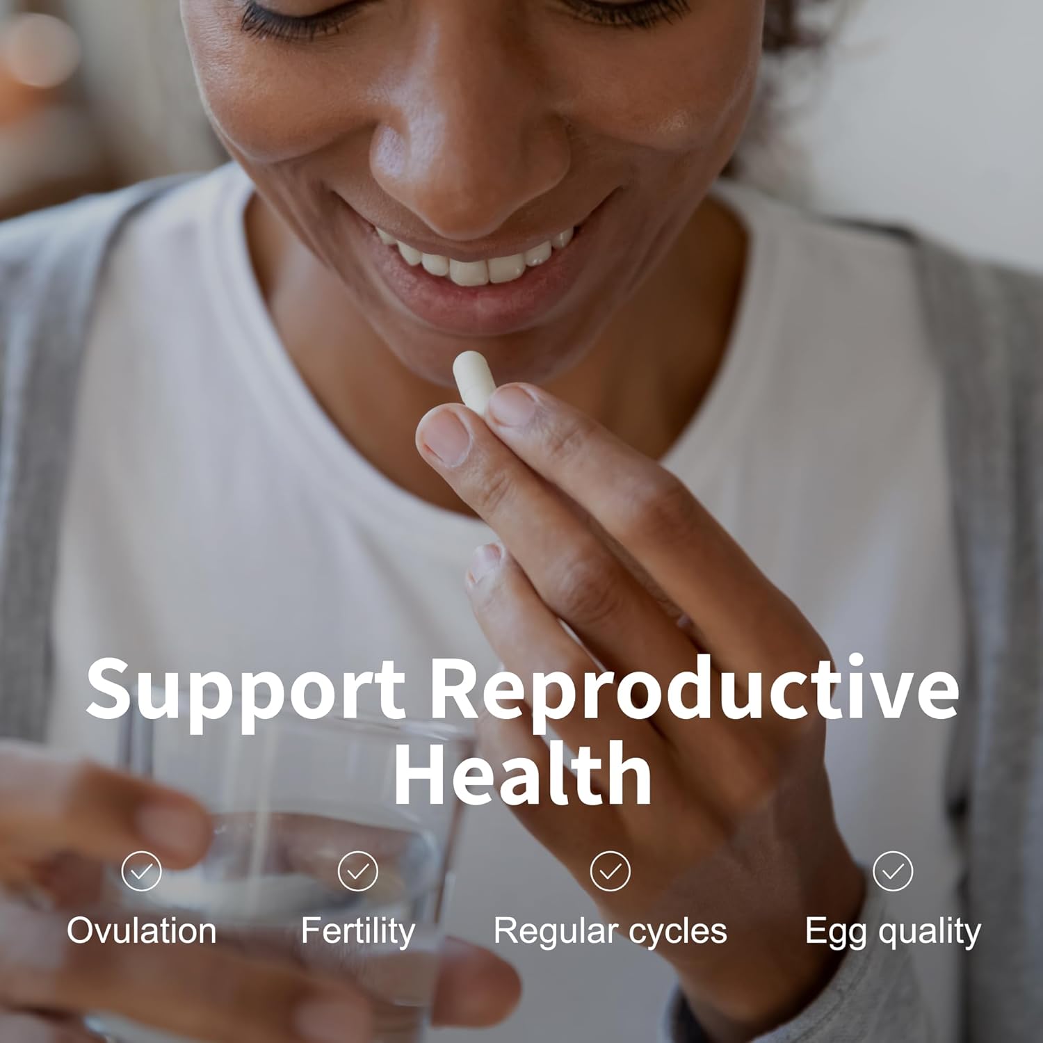 Natural Inositol Supplement 40:1 Ratio for Women - Supports Fertility, Skin Health, Menstrual Cycle - 360 Capsules