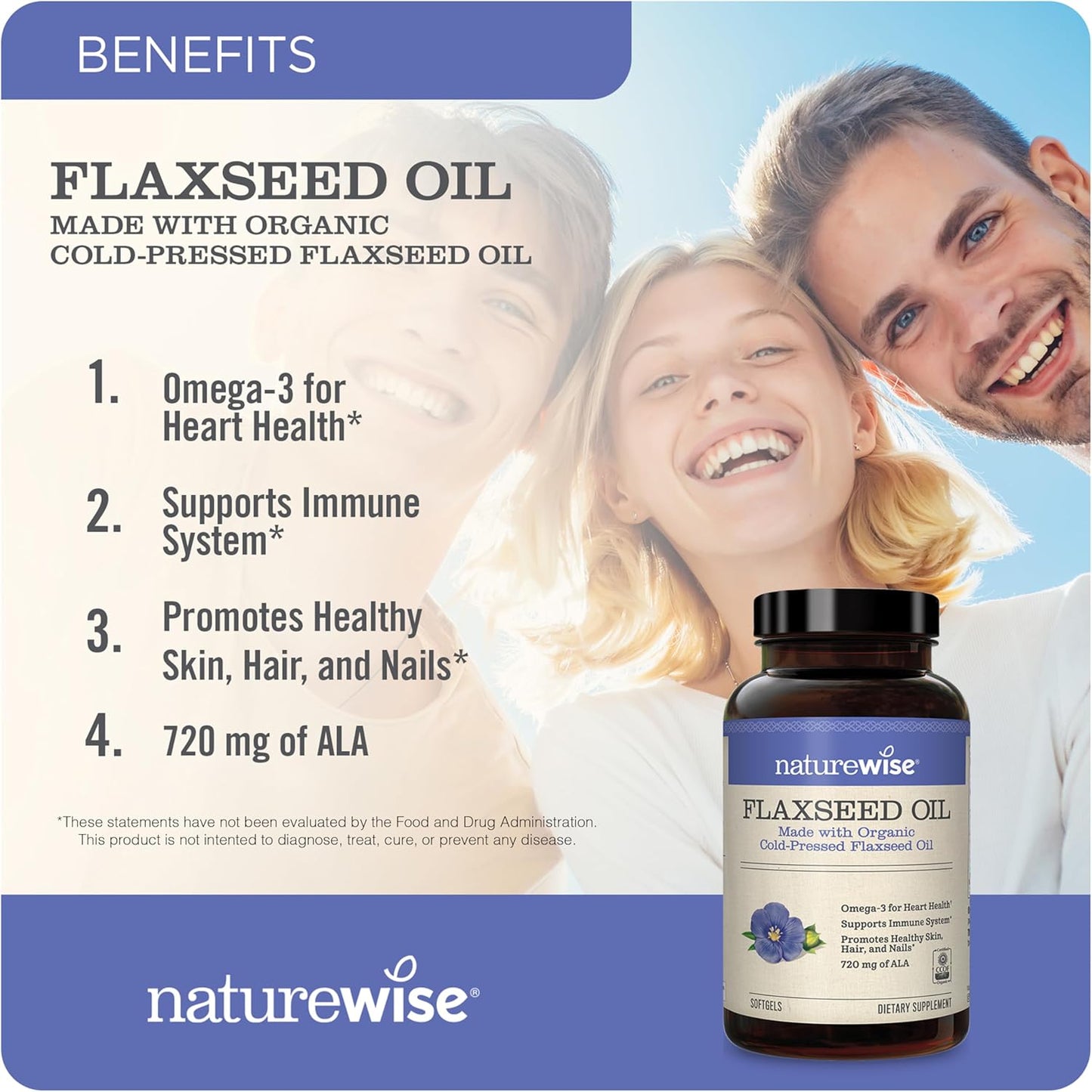 Natural Joint, Heart & Immune Support Softgels with Curcumin Turmeric & Flaxseed Oil - 2250mg & 1200mg Omega 3 6 9 - 1 & 2 Month Supply
