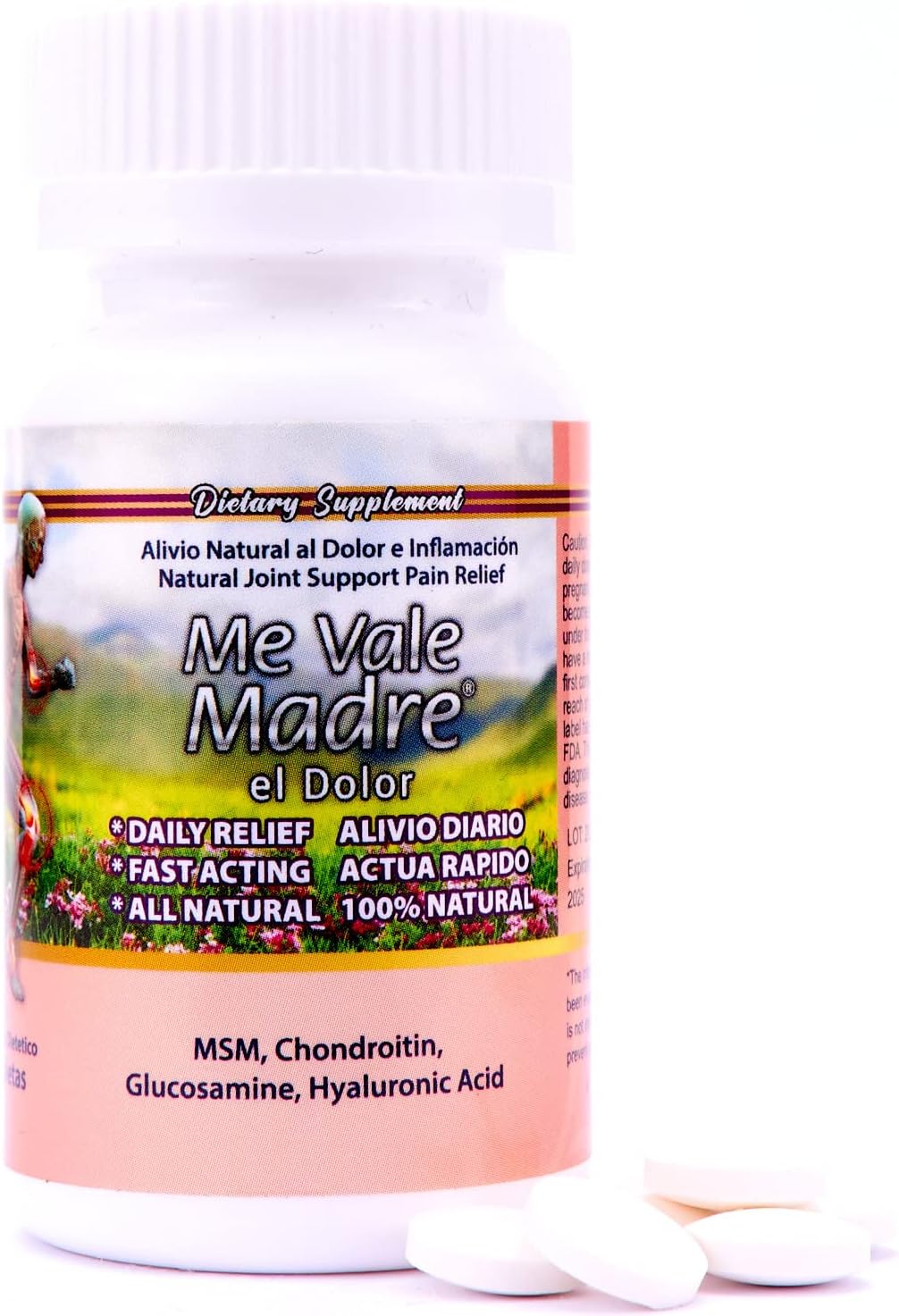Natural Joint & Muscle Wellness Supplement with Hyaluronic Acid, Glucosamine, MSM, Chondroitin, and Collagen - 60 Capsules