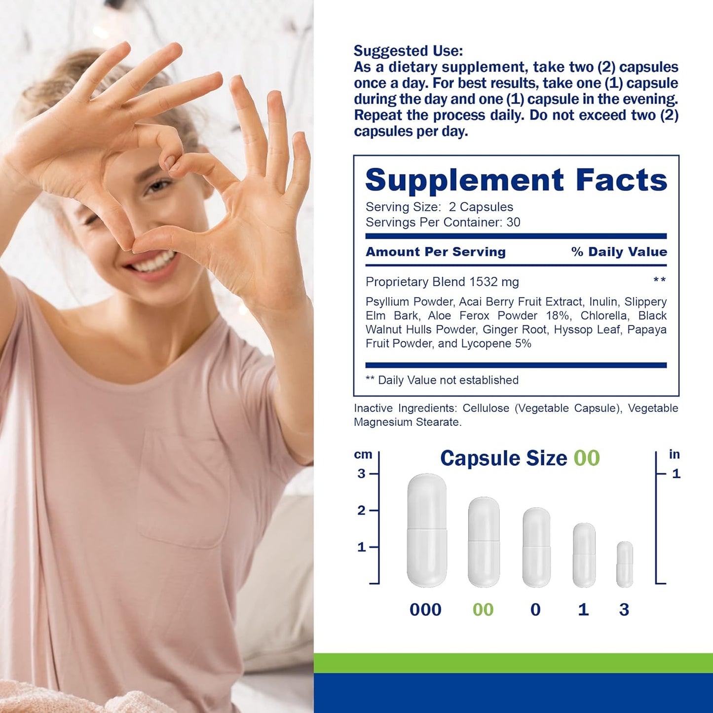 Natural Keto Detox & Support Capsules - Herbal Blend for Energy & Digestive Balance - 60 Count