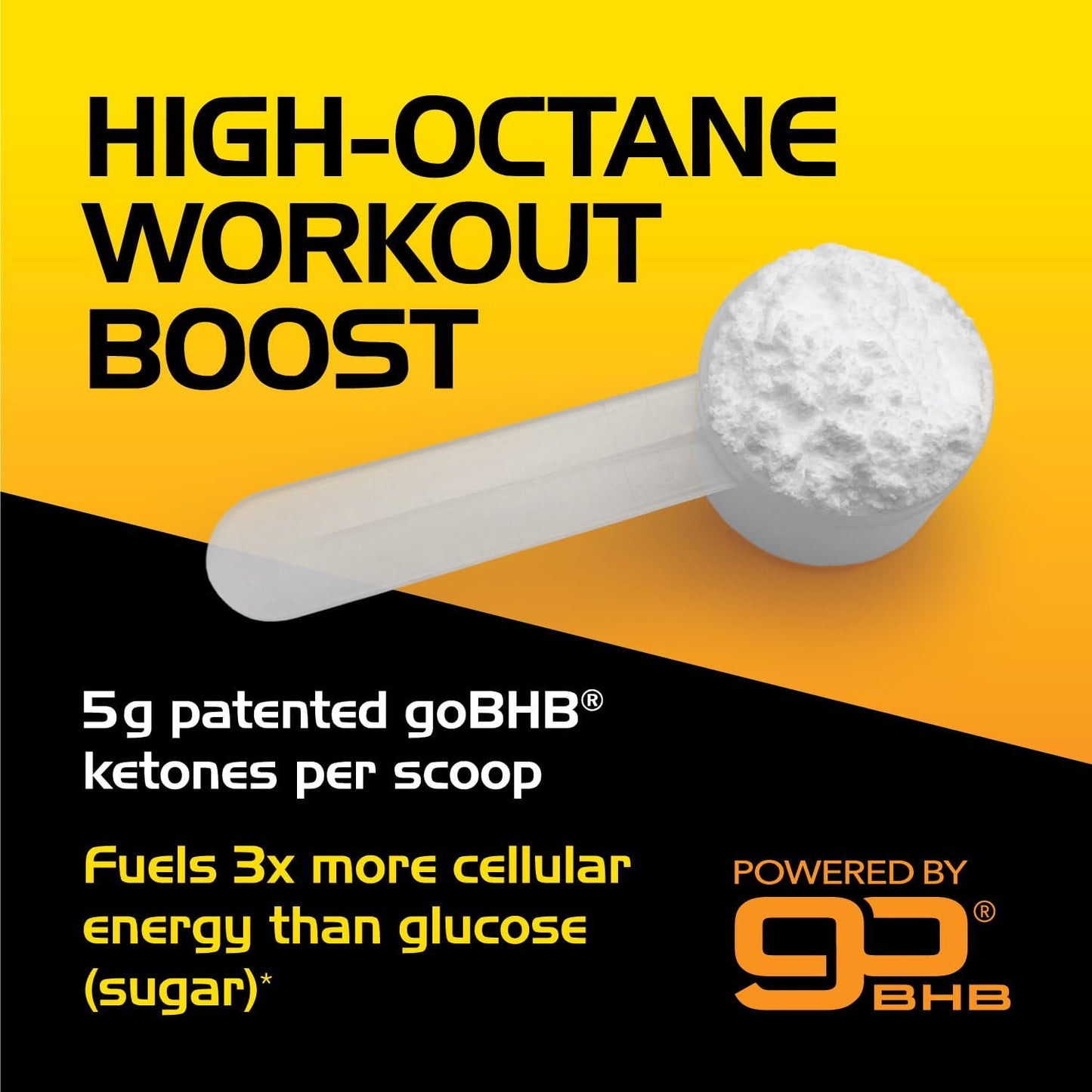 Natural Ketones Nootropic Pre Workout Powder - Sugar Free & Caffeine Free for Enhanced Energy and Focus with Electrolytes (30 Servings)