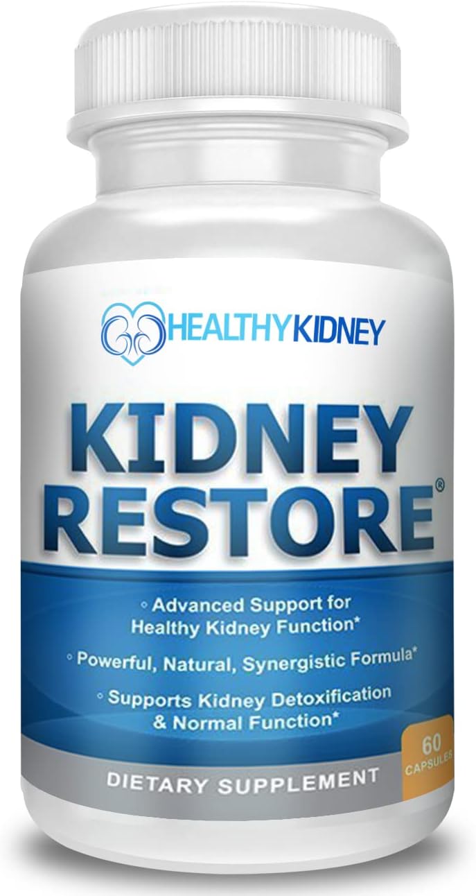 Natural Kidney Stone Dissolver Capsules - Kidney Stone Support & Cleanser, 60 Servings + Cleanse Supplement for Healthy Kidney Function, 60 caps