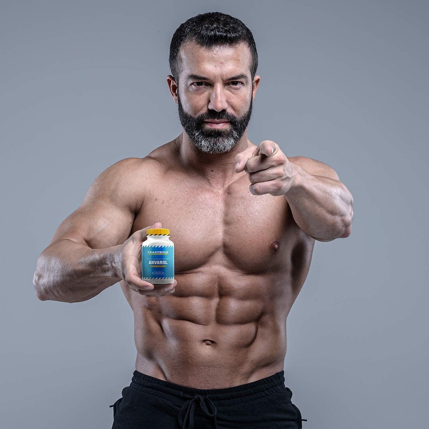 Natural Lean Muscle & Cutting Supplement - Generic LMP ANVAROL (ANAVAR) Alternative (90 Capsules) - India's First Offer