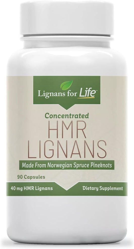 Natural Lignans Supplement for Dogs - Promotes Pet Wellness with 40mg Vitamin Capsules - 90 Count Bottle