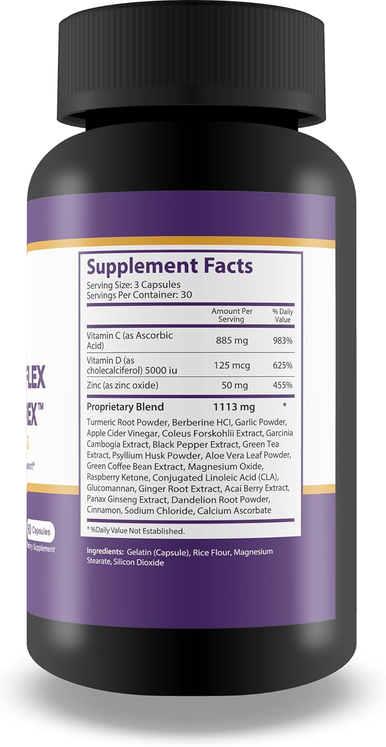 Natural Lumbar Flex Pro Plus Supplement for Lower Back Support - Best Back Pills for Stiffness and Aches - True You Health Balmorex Formula