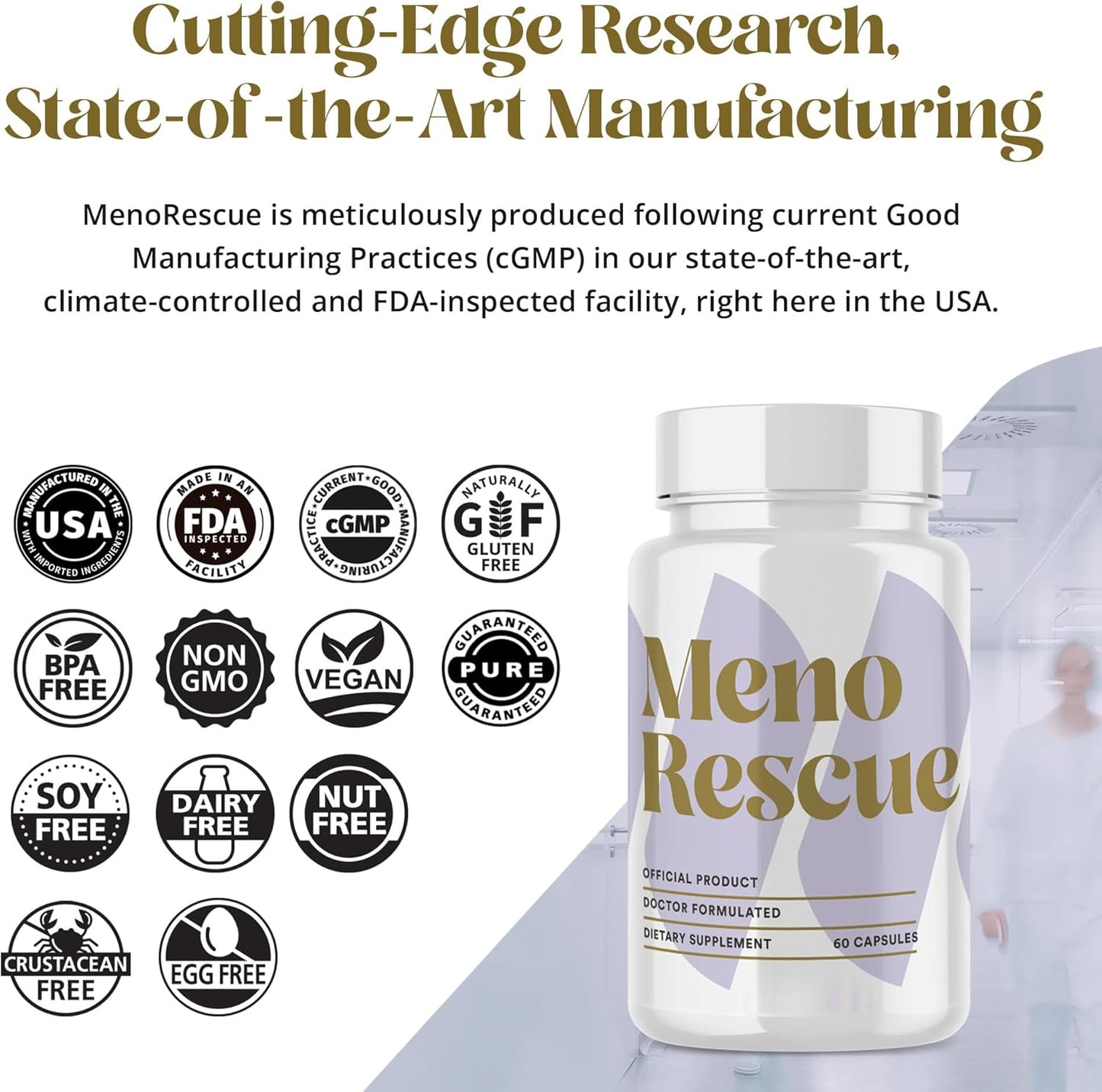 Natural Menopause Relief Supplements for Women Over 50 - Hot Flash Relief with Hormone Support - Complete Meno Support - Happy Harmony Formula