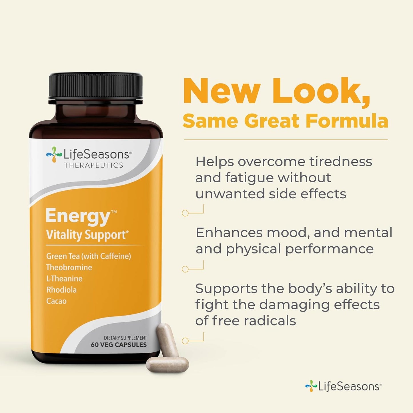 Natural Metabolism and Energy Booster Supplement with Green Tea, Coffee Bean, Chromium, Cacao, and Theobromine for Weight Control - 130 Capsules