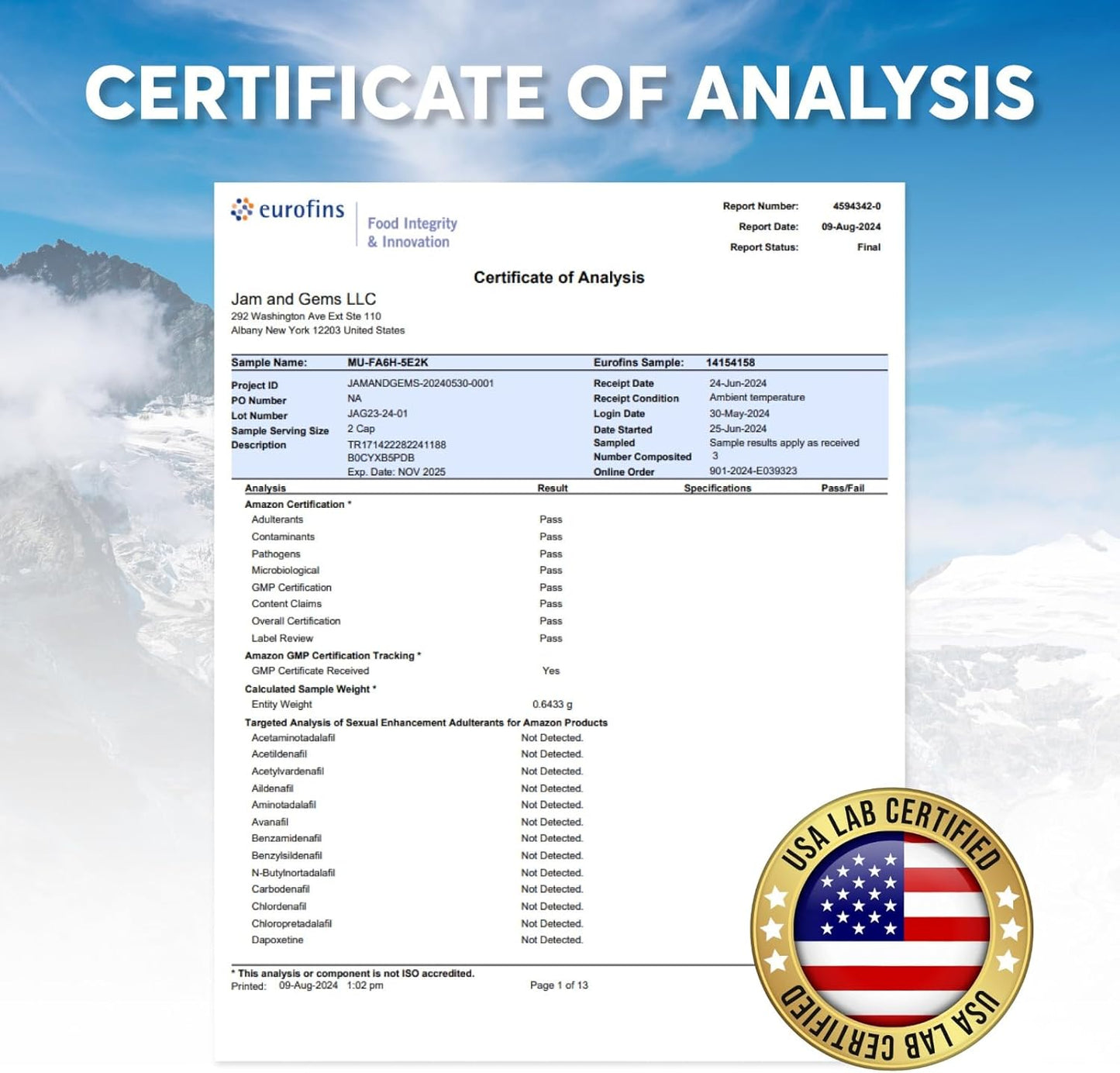 Natural Non-GMO Vegan Capsules with Ashwagandha, Shilajit, Ginseng, White Musli, and Asparagus for Vitality