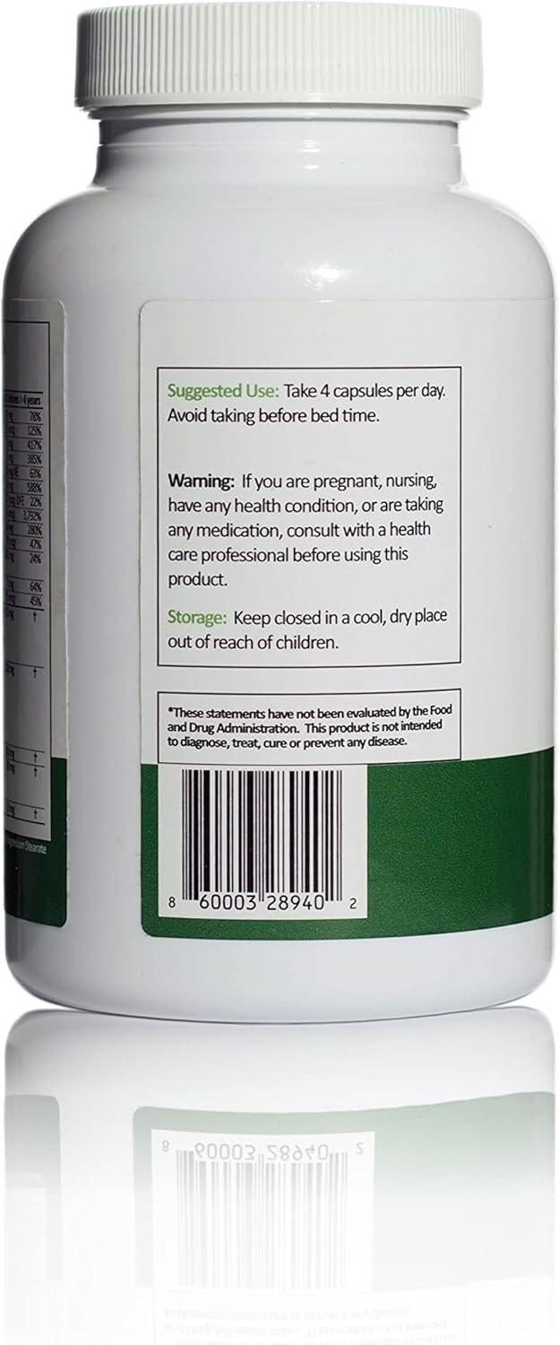 Natural Nootropic Brain Supplement for Kids - Enhances Focus, Memory, and Mood with Mucuna, Bacopa, Rhodiola, and Phosphatidylcholine