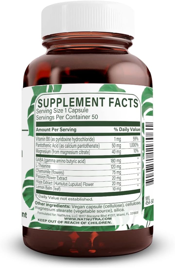 Natural Nutra Ultimate Sleep Formula Supplement - Promotes Healthy Sleep, Reduces Stress, Calms Brain and Muscles, 50 Capsules - BoostGo Australia