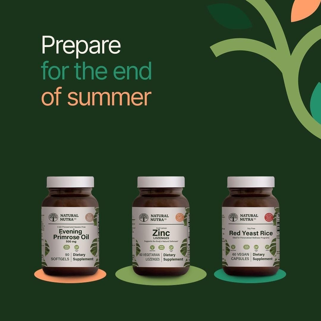 Natural Nutra Zinc Lozenges with Vitamin C and Bee Propolis for Immune Support, Sublingual Zinc Gluconate Tablets with Bioflavonoids, Lemon Flavor, 60 Vegetarian Tablets