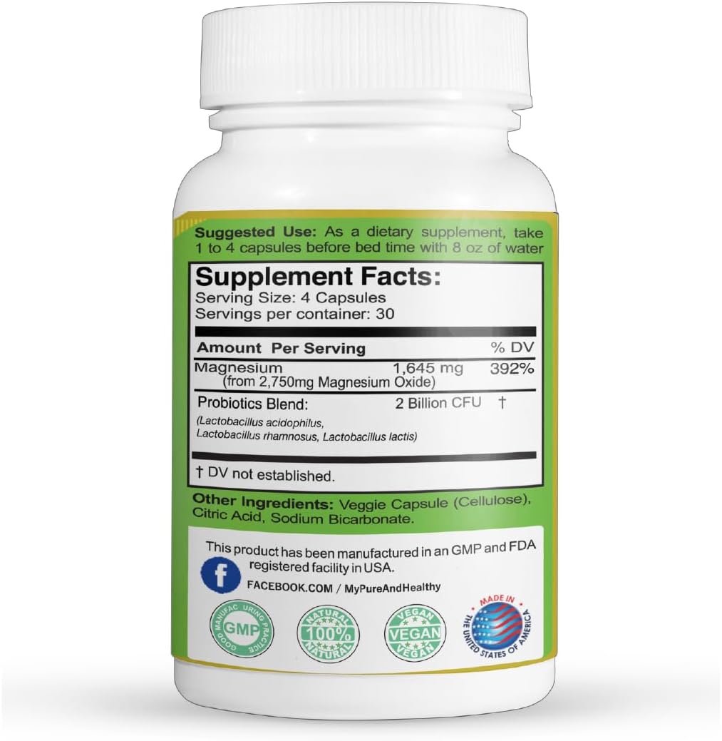 Natural Oxybiotic Colon Cleanser for a Pure and Healthy Gut (120 Capsules)
