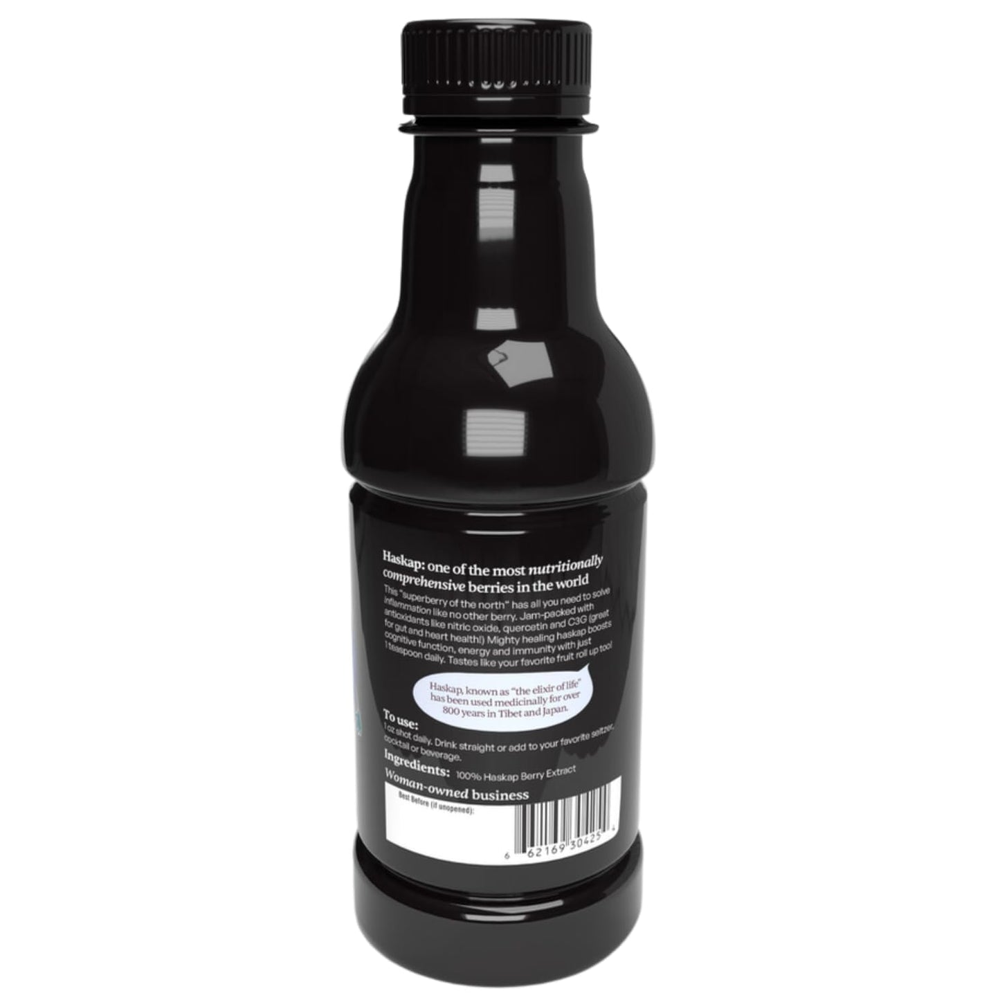 Natural Prairie Haskap Berry Extract - Rich in Antioxidants - Anti-Inflammatory - 17 fl oz Bottle - Canadian Product