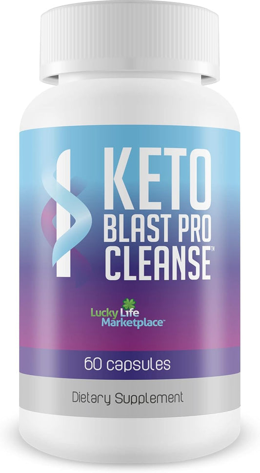 Natural Probiotic Keto Cleanse for Full Body Detox - Keto Blast Pro Cleanse for Gut & Colon Health - Support Waste Removal & Cleansing