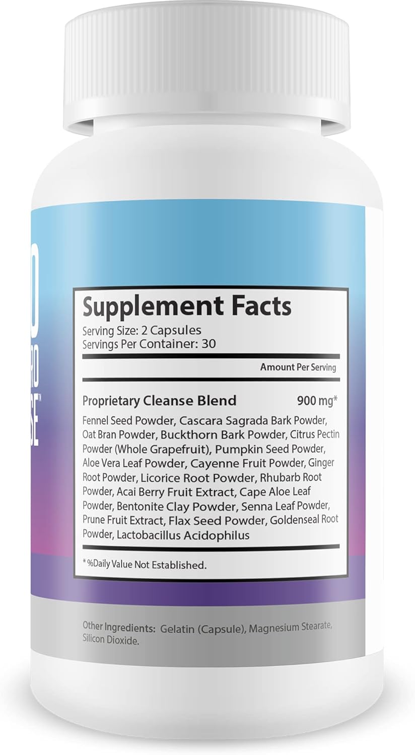 Natural Probiotic Keto Cleanse for Full Body Detox - Keto Blast Pro Cleanse for Gut & Colon Health - Support Waste Removal & Cleansing