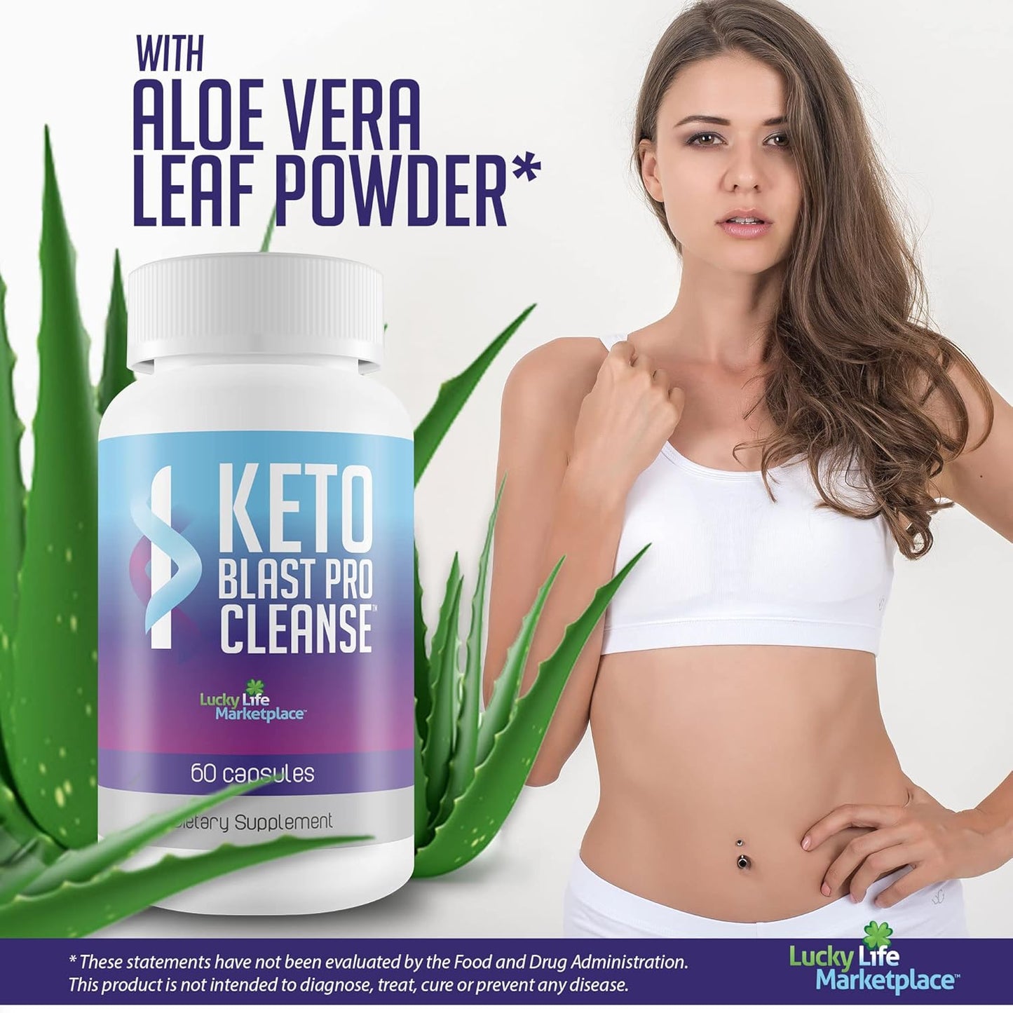 Natural Probiotic Keto Cleanse for Full Body Detox - Keto Blast Pro Cleanse for Gut & Colon Health - Support Waste Removal & Cleansing