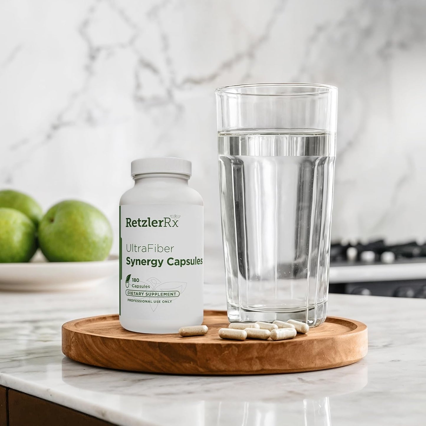 Natural Propolmannan Fiber Capsules for Satiety & Healthy Bowel Movements - HormoneSynergy UltraFiber Lean by RetzlerRx