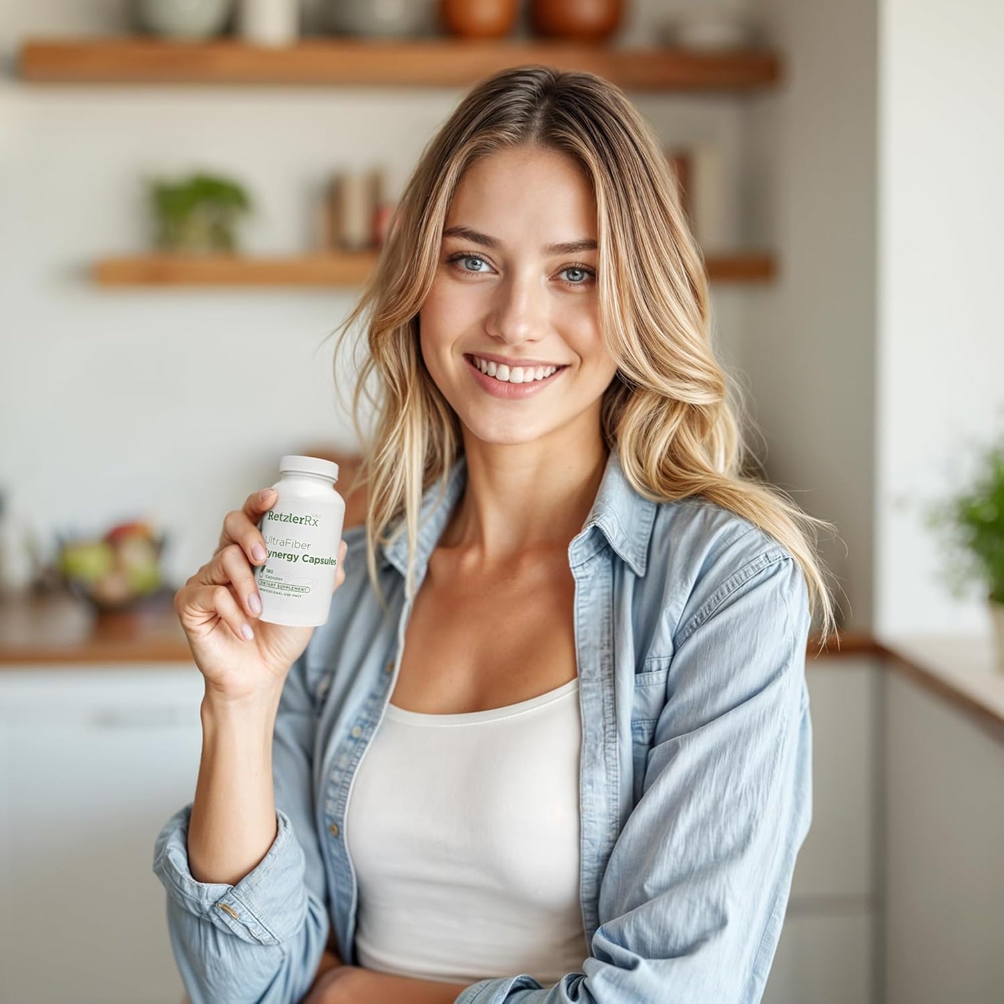 Natural Propolmannan Fiber Capsules for Satiety & Healthy Bowel Movements - HormoneSynergy UltraFiber Lean by RetzlerRx