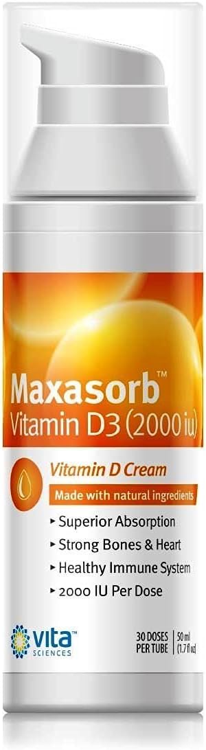 Natural Psoriasis Cream with Vitamin D3 | Paraben-Free Face and Body Cream for Healthy Skin | Maximum Absorption | 2000 IU Vitamin D Cream