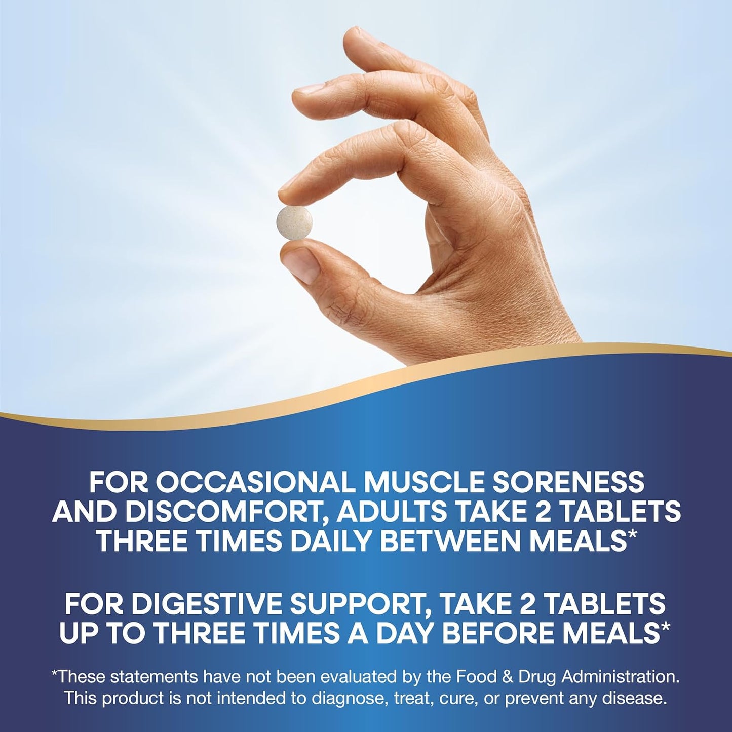 Natural Relief for Muscle Soreness with Nature's Way Mega-Zyme Enzymes - 100 Tablets