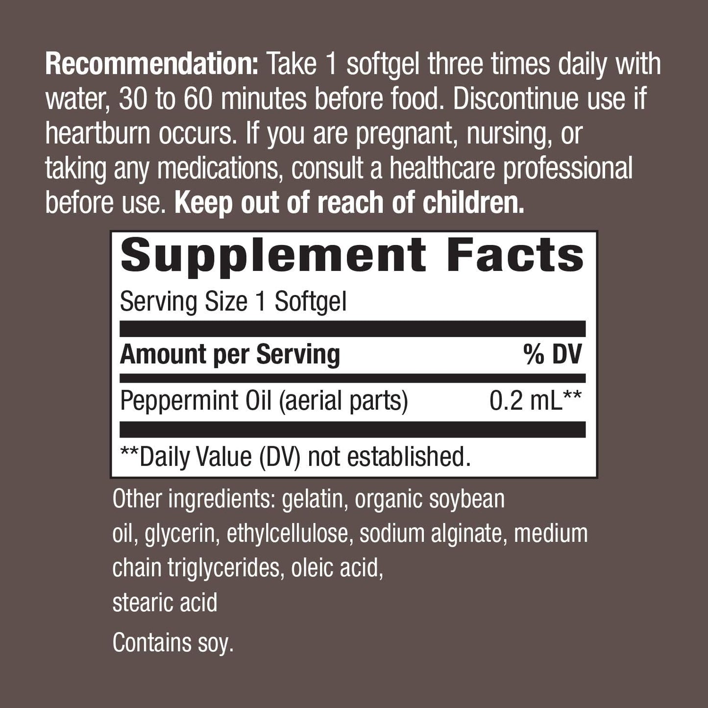 Natural Relief for Occasional Digestive Discomfort - Nature's Way Pepogest Peppermint Oil Softgels, 60 Count (Pack of 2)