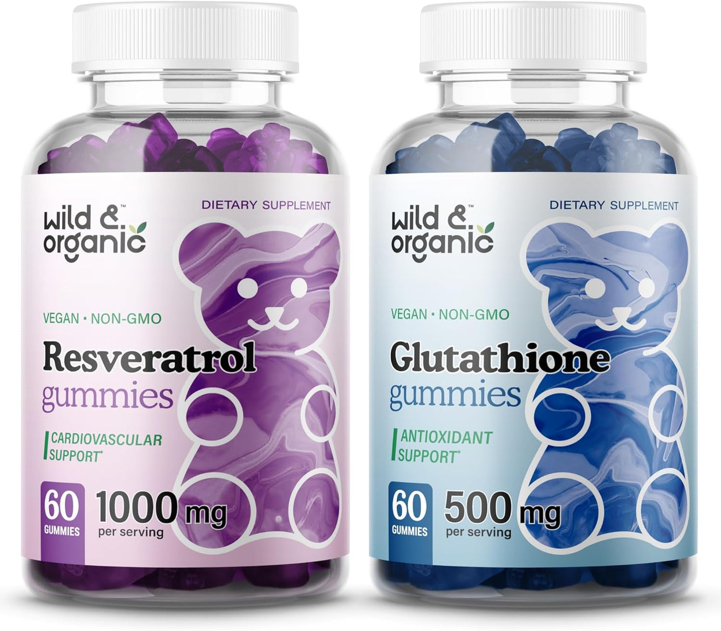 Natural Resveratrol and L-Glutathione Gummies - Wildcrafted and Organic Formula for Immune Support and Antioxidant Boost - BoostGo Australia
