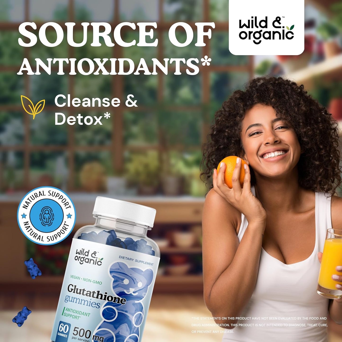 Natural Resveratrol and L-Glutathione Gummies - Wildcrafted and Organic Formula for Immune Support and Antioxidant Boost - BoostGo Australia
